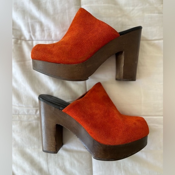 Rachel Comey Red Suede Mules - Picture 5 of 16